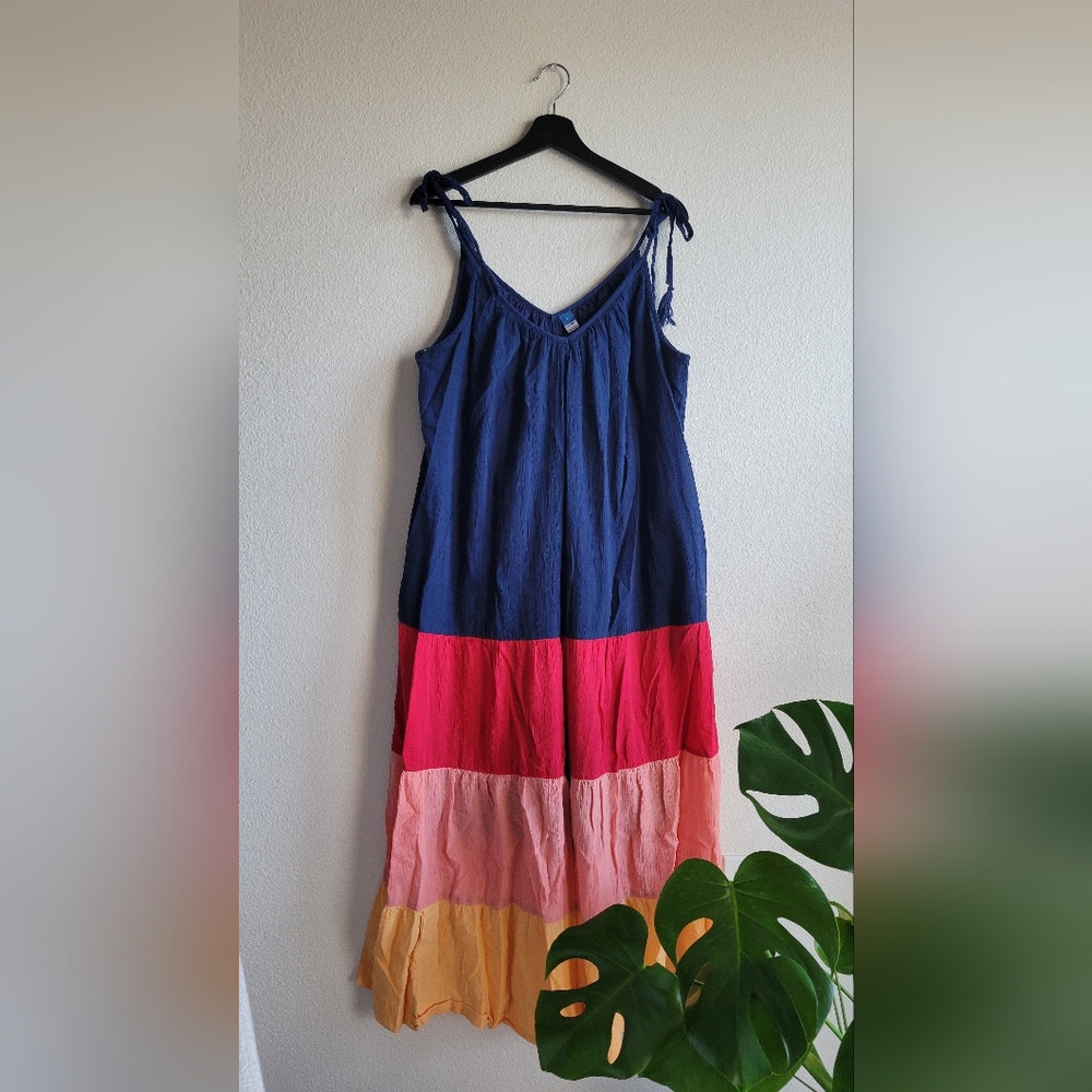 Colorblock Maxi Dress